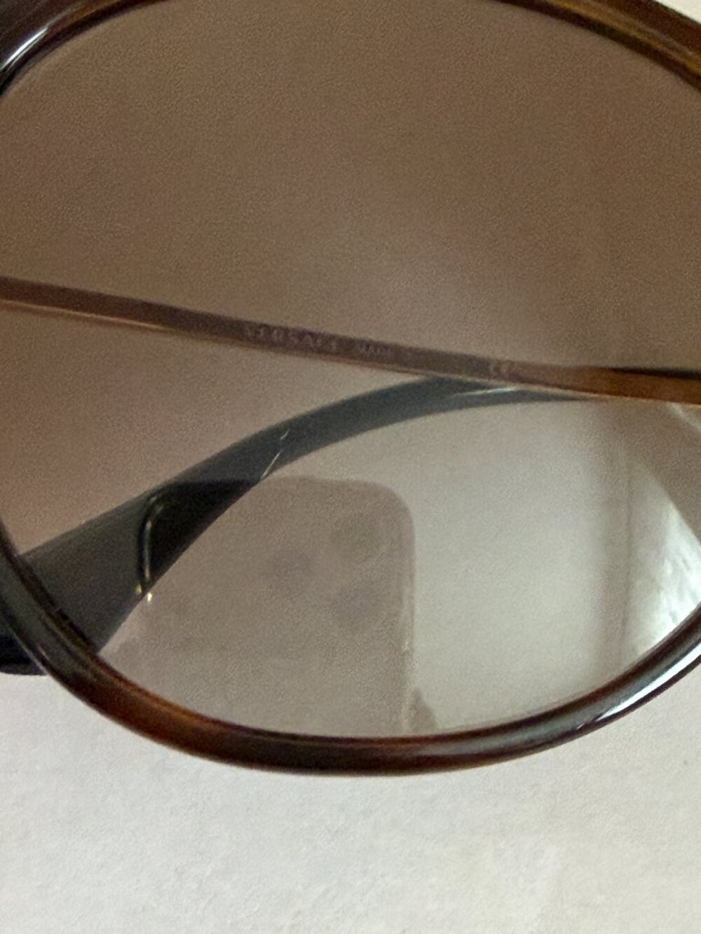 Versace Cat Eye Havana Gold Crystals VE4316-B 5148/13 57-17-140 Sunglasses - Picture 7 of 14